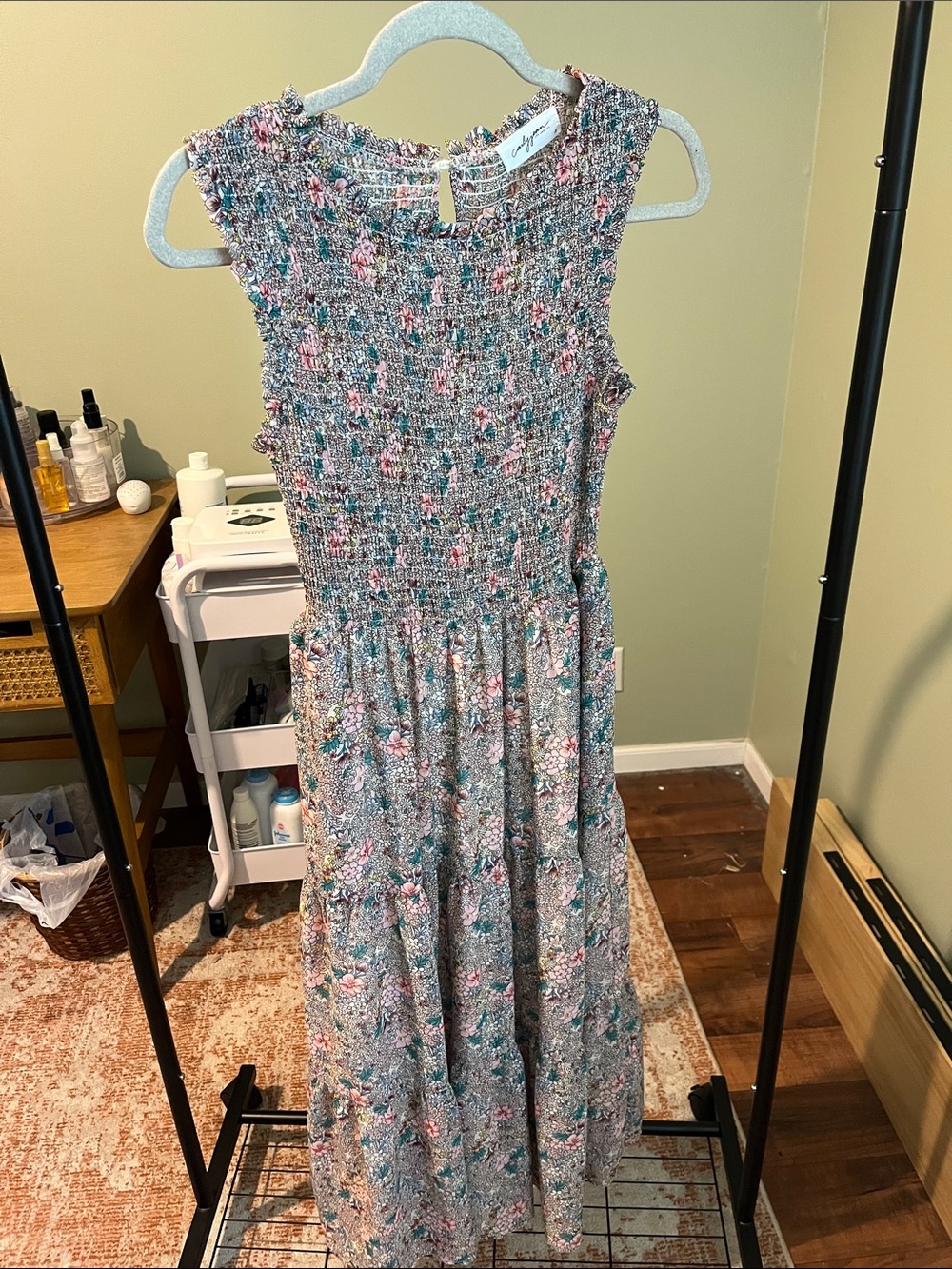 Carly Jean Los Angeles Women’s Floral Tank Maxi Dress